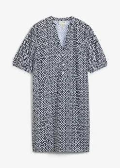 Tunika-Kleid aus fließender Viskose