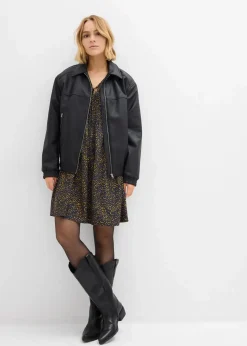 Tunika-Kleid aus fließender Vikose