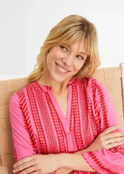 Tunika-Kleid aus fließender Viskose