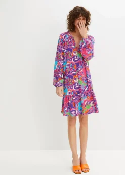 Tunika-Kleid aus fließender Viskose