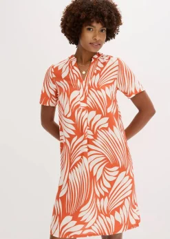 Tunika-Kleid aus fließender Viskose