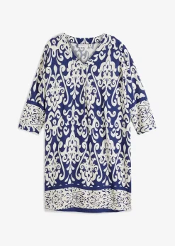 Tunika-Kleid aus fließender Viskose