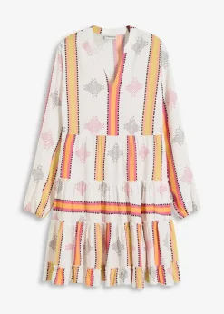 Tunika-Kleid aus fließender Viskose