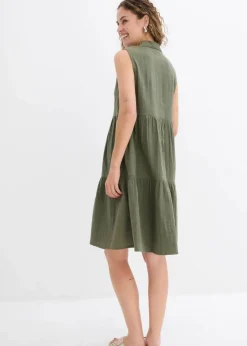 Tunika-Kleid aus luftigem Musselin