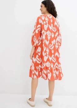 Tunika-Kleid aus reiner Viskose