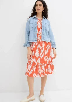 Tunika-Kleid aus reiner Viskose