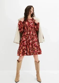 Tunika-Kleid aus reiner Viskose