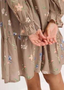 Tunika-Kleid aus reiner Viskose