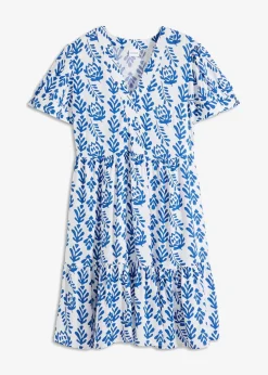 Tunika-Kleid aus reiner Viskose