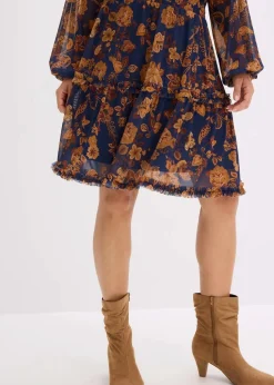 Tunika-Kleid aus softem Mesh