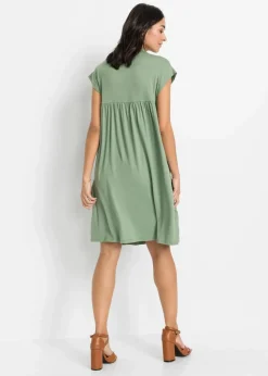 Tunika-Kleid aus softem Viskose-Mix