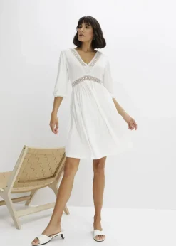 Tunika-Kleid aus softem Viskose-Mix