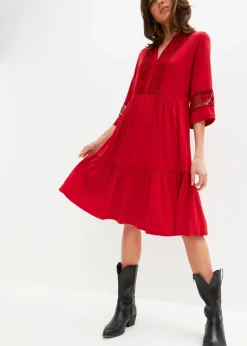 Tunika-Kleid aus softer Viskose