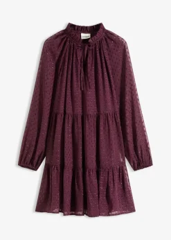 Tunika-Kleid mit Glitzereffekt