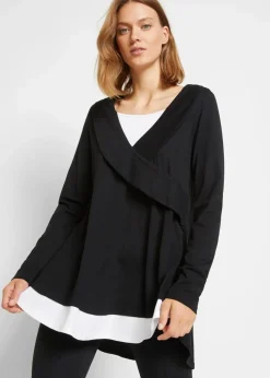 Tunika-Shirt aus Baumwoll-Viskose-Mix