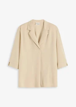 Tunika-Shirt aus fließendem Viskose-Piqué