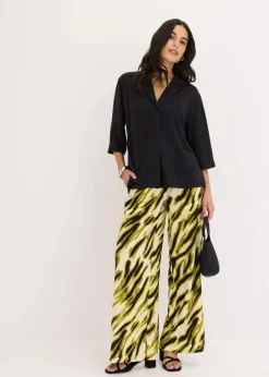 Tunika-Shirt aus fließendem Viskose-Piqué