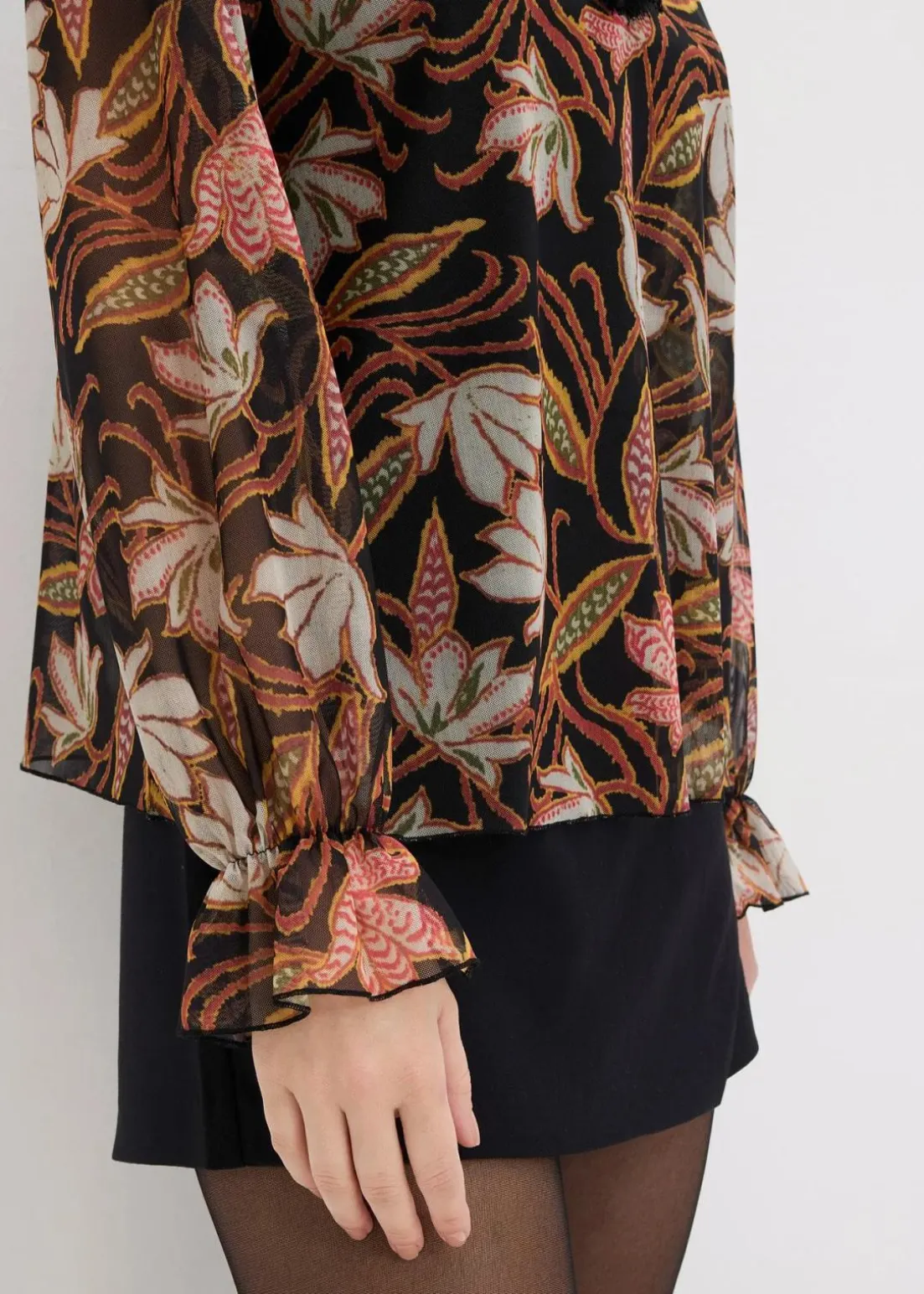 Tunika-Shirt aus softem Mesh