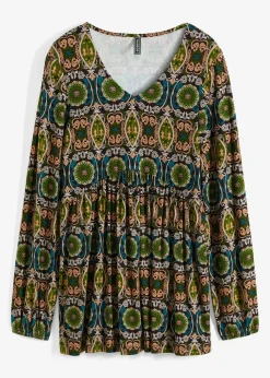 Tunika-Shirt aus Viskose-Mix