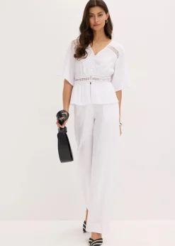 Tunika-Shirt mit Spitze