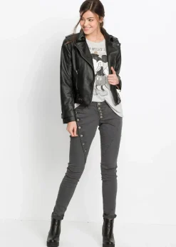 Twillhose aus elastischem Baumwoll-Mix