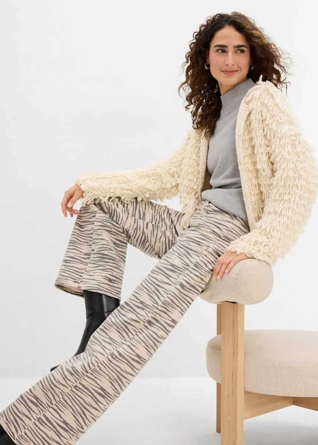 Twillhose aus elastischem Baumwoll-Mix