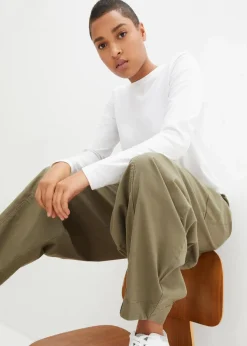 Twillhose aus elastischem Baumwoll-Mix