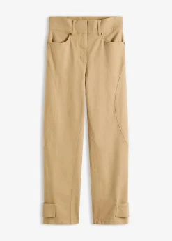 Twillhose mit hohem Bund