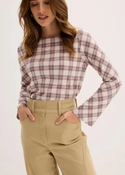 Twillhose mit hohem Bund