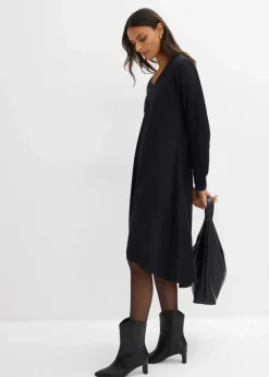 Twill-Kleid aus fließendem Lyocell