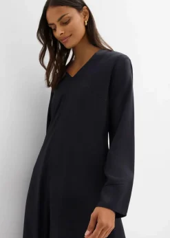 Twill-Kleid aus fließendem Lyocell