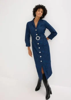 Twillkleid mit Gürtel (2-tlg.-Set)