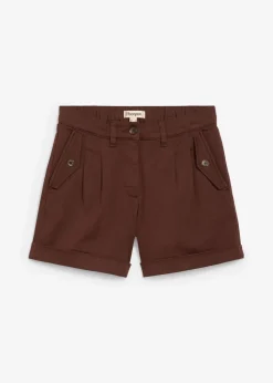 Twill-Shorts mit hohem Bund