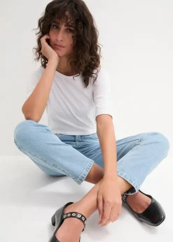 U-Boot-Ausschnitt-Shirt