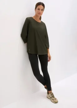 Ultrasoftes Funktionsshirt mit ¾ Ärmel, schnelltrocknend