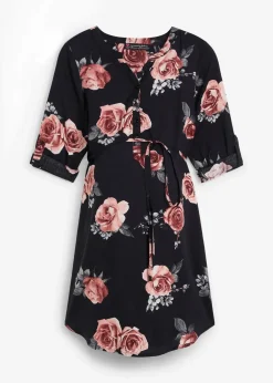 Umstands- und Stillblusenkleid aus fließender Viskose