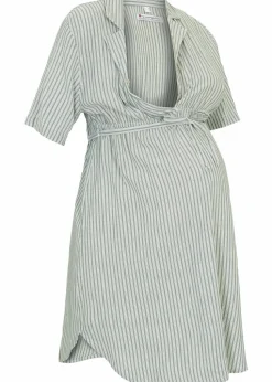 Umstands- und Stillblusenkleid aus fließender Viskose