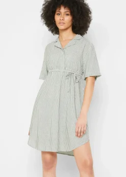 Umstands- und Stillblusenkleid aus fließender Viskose