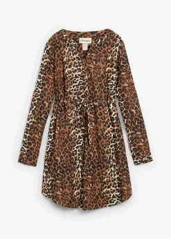 Umstands- und Stillblusenkleid aus fließender Viskose