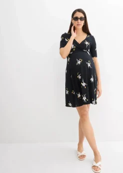 Umstands- und Stillkleid aus weicher Viskose