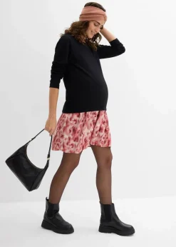 Umstands -und Stillkleid aus Baumwolle und Viskose