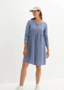 Umstands- und Stillkleid aus Baumwoll-Musselin