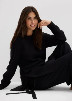 Umstands- und Stillpullover aus Baumwolle mit Wollanteil