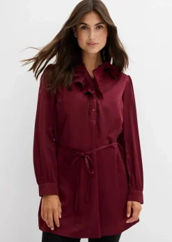 Umstands-Bluse aus weichem Satin