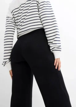 Umstandshose aus Jersey mit gesmoktem Bund, gerades Bein