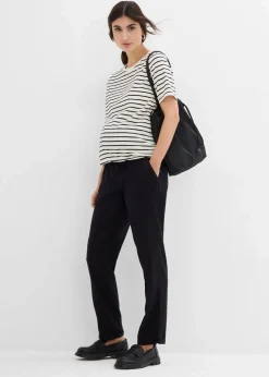 Umstandshose aus Leinen- Mix, Straight Leg