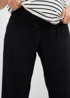 Umstandshose aus Leinen- Mix, Straight Leg