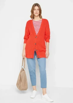 Umstandsjeans aus Baumwoll-Stretch, schmal zulaufendes Bein