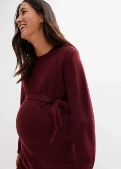 Umstandskleid aus flauschigem Strick