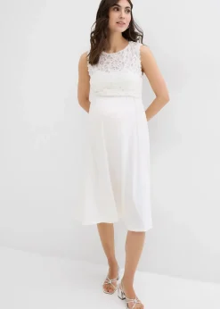 Umstandskleid mit Spitze aus Jersey